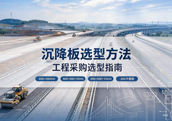 弥渡沉降板选择方法